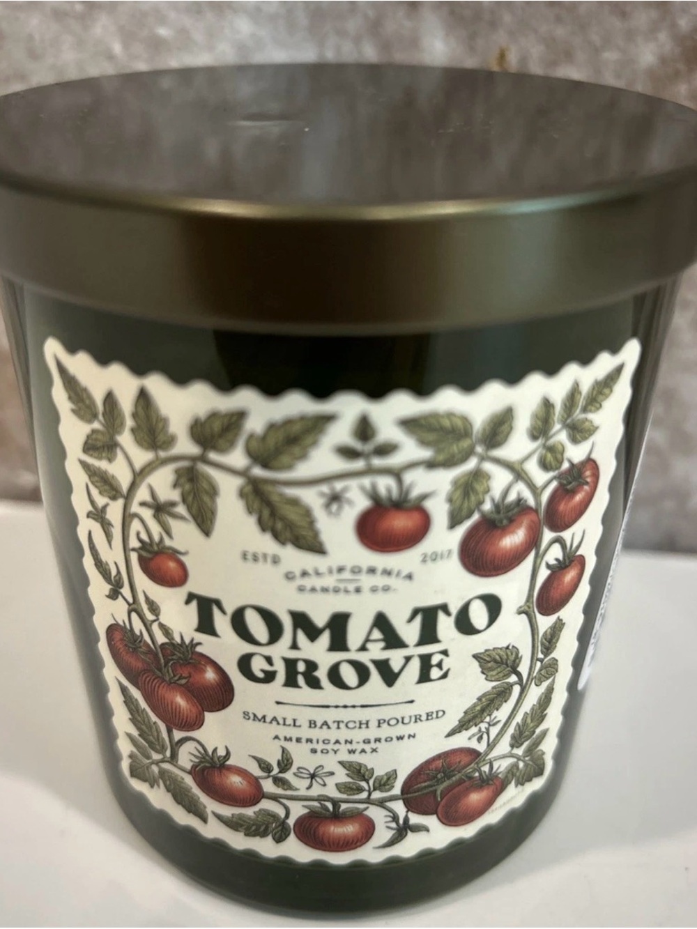 Leoben Tomato Grove California Candle Co 9oz RARE Cottage Core Soy